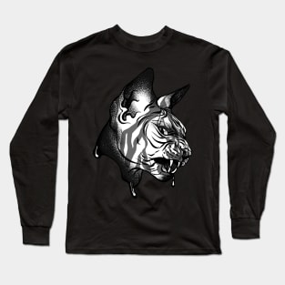 Melting sphynx cat Long Sleeve T-Shirt